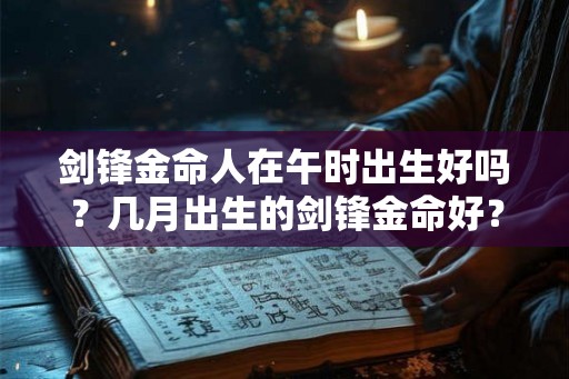 剑锋金命人在午时出生好吗？几月出生的剑锋金命好？