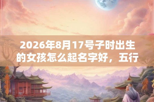 2026年8月17号子时出生的女孩怎么起名字好,五行属什么 2026年8月17号子时出生的女孩怎么起名字好,五行属什么