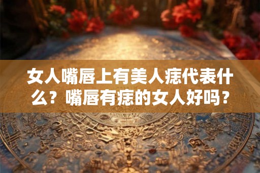 女人嘴唇上有美人痣代表什么？嘴唇有痣的女人好吗？
