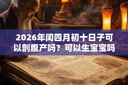 2026年闰四月初十日子可以剖腹产吗?可以生宝宝吗? 2026年闰四月初十日子可以剖腹产吗?可以生宝宝吗?