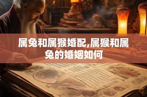 属兔和属猴婚配,属猴和属兔的婚姻如何