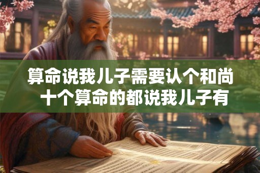 算命说我儿子需要认个和尚  十个算命的都说我儿子有出息
