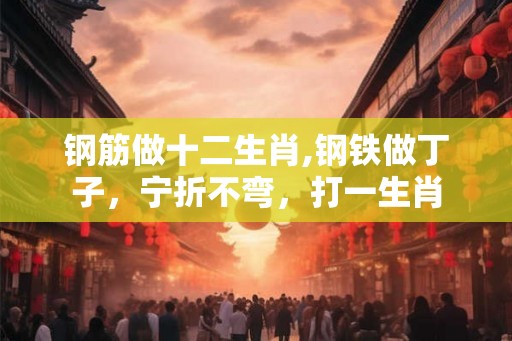 钢筋做十二生肖,钢铁做丁子，宁折不弯，打一生肖