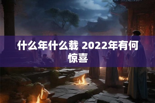 什么年什么载 2022年有何惊喜