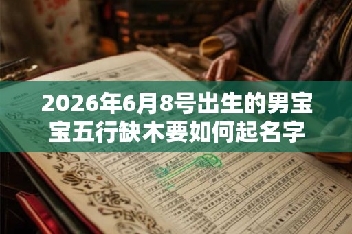 2026年6月8号出生的男宝宝五行缺木要如何起名字 2026年6月8号出生的男宝宝五行缺木要如何起名字