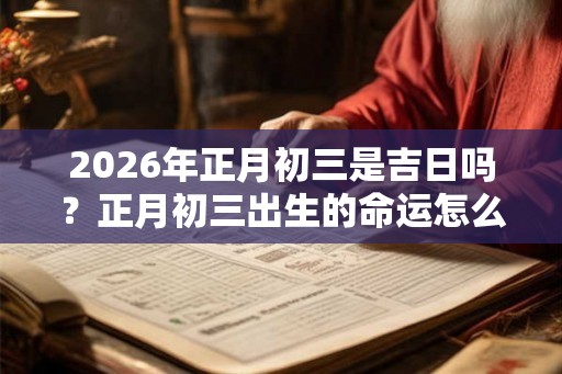 2026年正月初三是吉日吗？正月初三出生的命运怎么样？