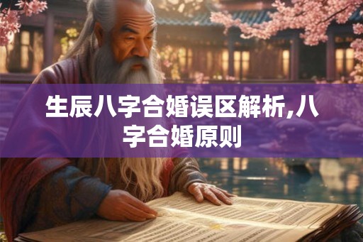 生辰八字合婚误区解析,八字合婚原则