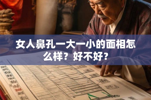 女人鼻孔一大一小的面相怎么样？好不好？