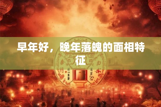 早年好，晚年落魄的面相特征