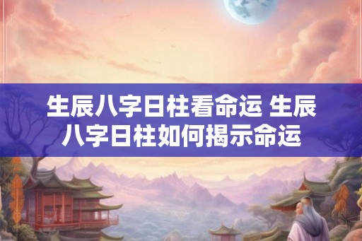 生辰八字日柱看命运 生辰八字日柱如何揭示命运 生辰八字日柱看命运 生辰八字日柱如何揭示命运