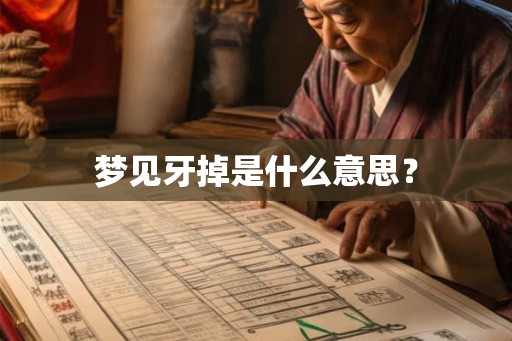 梦见牙掉是什么意思？