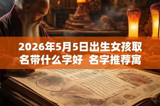2026年5月5日出生女孩取名带什么字好  名字推荐寓意佳