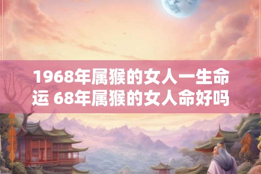 1968年属猴的女人一生命运 68年属猴的女人命好吗