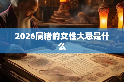 2026属猪的女性大忌是什么 2026属猪的女性大忌是什么