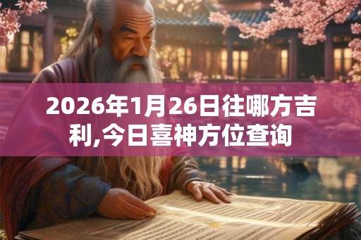 2026年1月26日往哪方吉利,今日喜神方位查询
