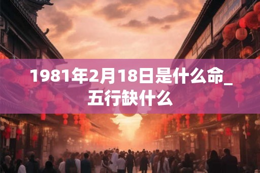 1981年2月18日是什么命_五行缺什么