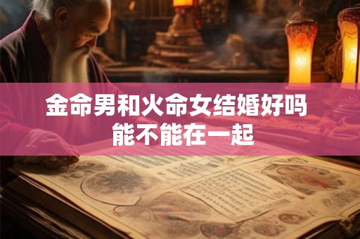 金命男和火命女结婚好吗 能不能在一起 金命男和火命女结婚好吗 能不能在一起