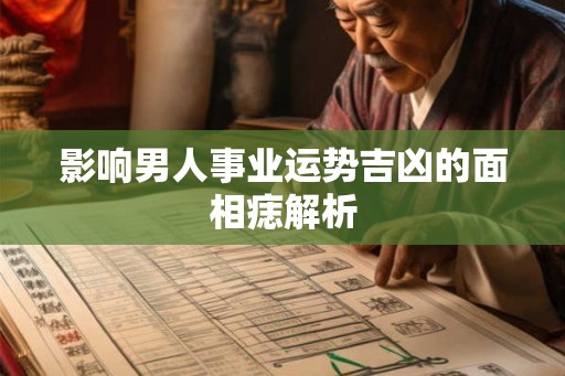 影响男人事业运势吉凶的面相痣解析 影响男人事业运势吉凶的面相痣解析