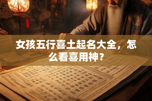 女孩五行喜土起名大全，怎么看喜用神？