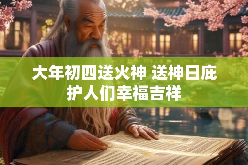 大年初四送火神 送神日庇护人们幸福吉祥