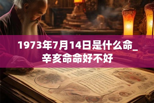 1973年7月14日是什么命_辛亥命命好不好