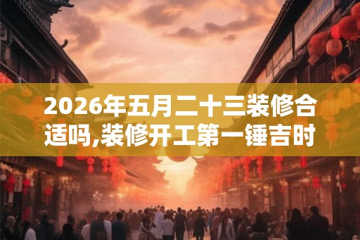 2026年五月二十三装修合适吗,装修开工第一锤吉时