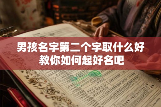 男孩名字第二个字取什么好 教你如何起好名吧