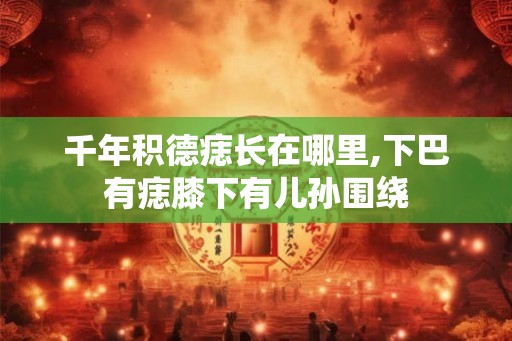 千年积德痣长在哪里,下巴有痣膝下有儿孙围绕