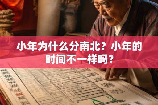 小年为什么分南北？小年的时间不一样吗？