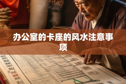 办公室的卡座的风水注意事项