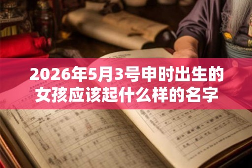 2026年5月3号申时出生的女孩应该起什么样的名字