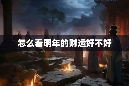 怎么看明年的财运好不好