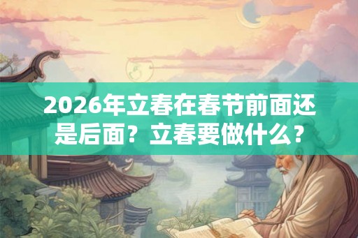 2026年立春在春节前面还是后面?立春要做什么? 2026年立春在春节前面还是后面?立春要做什么?