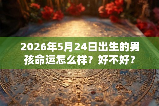 2026年5月24日出生的男孩命运怎么样？好不好？