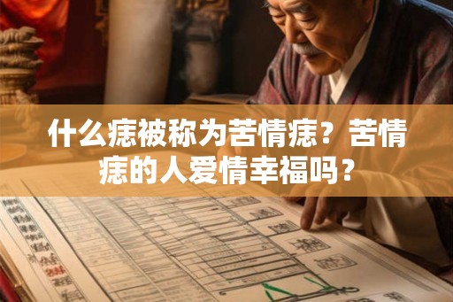 什么痣被称为苦情痣？苦情痣的人爱情幸福吗？