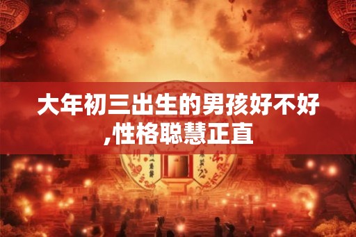 大年初三出生的男孩好不好,性格聪慧正直