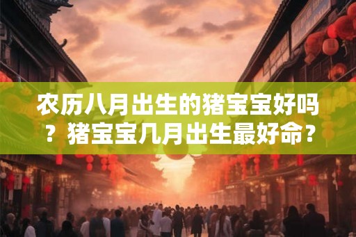 农历八月出生的猪宝宝好吗？猪宝宝几月出生最好命？