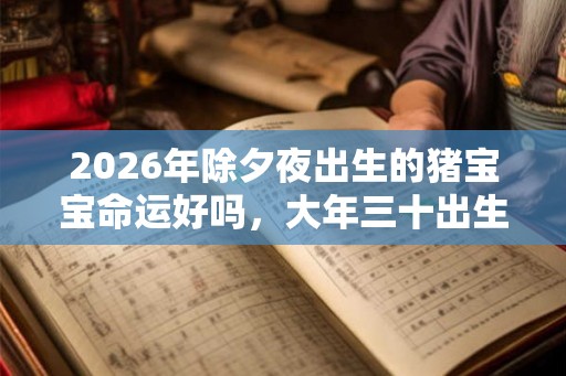 2026年除夕夜出生的猪宝宝命运好吗,大年三十出生什么命? 2026年除夕夜出生的猪宝宝命运好吗,大年三十出生什么命?