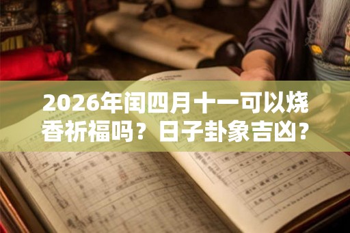 2026年闰四月十一可以烧香祈福吗？日子卦象吉凶？