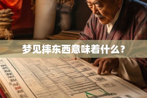 梦见摔东西意味着什么？