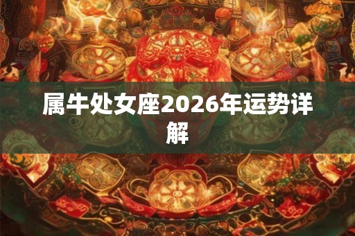 属牛处女座2026年运势详解 属牛处女座2026年运势详解