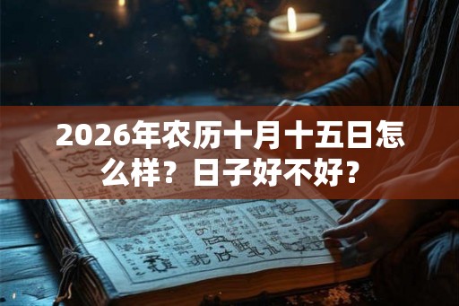 2026年农历十月十五日怎么样？日子好不好？