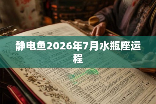 静电鱼2026年7月水瓶座运程