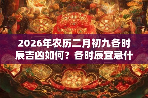 2026年农历二月初九各时辰吉凶如何？各时辰宜忌什么？