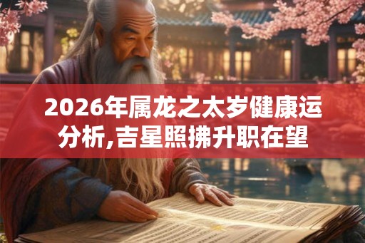 2026年属龙之太岁健康运分析,吉星照拂升职在望