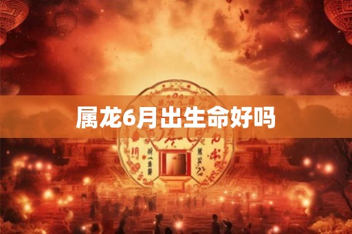 属龙6月出生命好吗