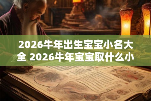 2026牛年出生宝宝小名大全 2026牛年宝宝取什么小名