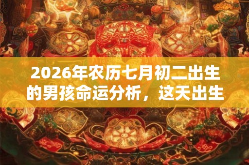 2026年农历七月初二出生的男孩命运分析，这天出生好吗？