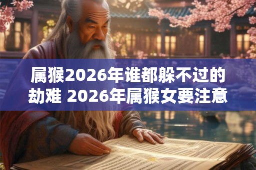 属猴2026年谁都躲不过的劫难 2026年属猴女要注意什么