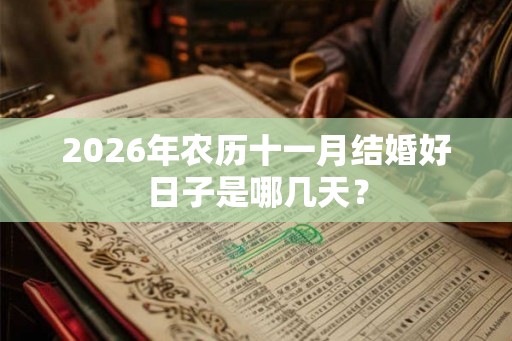 2026年农历十一月结婚好日子是哪几天？